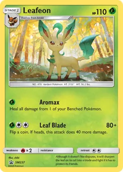SM Black Star Promos Leafeon Pokémon card
